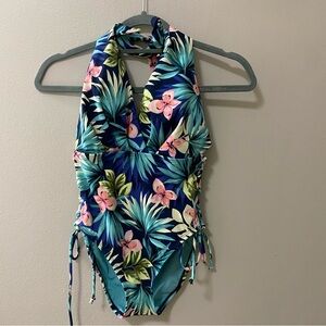 Beach Betty Miracle swimsuit womens size small tropical floral new with tags